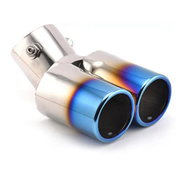

for Ford Fiesta 2003 -2014 Steel Exhaust Pipe Tail Pipe Muffler Car Styling Accessories 1 Pcs