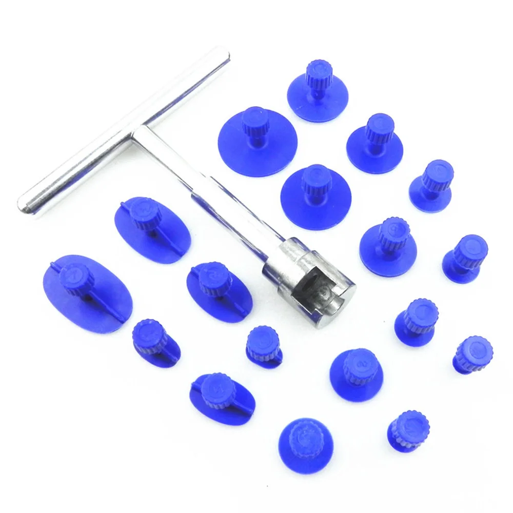 

Slide Hammer Dent Puller Kit Car Paintless Dent Repair Hail Removal Kit with 18 Pulling Tabs for Auto Body Repair Tool