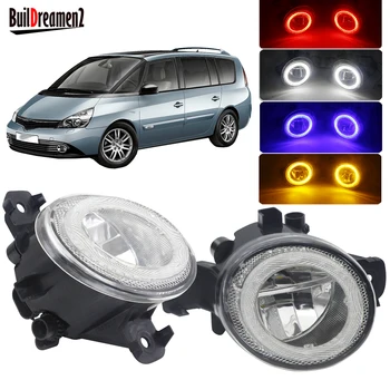 

2 Pieces LED Angel Eye Fog Light 4000LM Car Front Bumper Fog Lamp DRL For Renault Espace 4/IV (JK0/1_) MPV 2003-2012