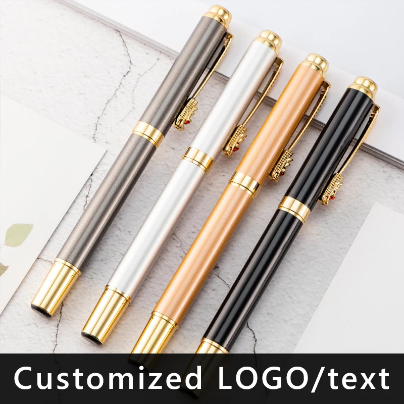 

Luxury Beautifully Chinese Dragon holder Metal Ballpoint Pen Stationery School Office Supply Student Customized Logo Gift