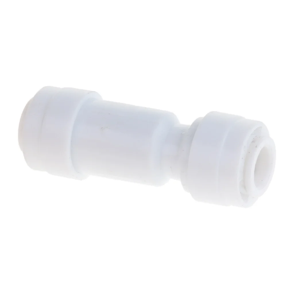 

Mini White Plastic Quick Fitting Straight Inline Check Valve For Ro System