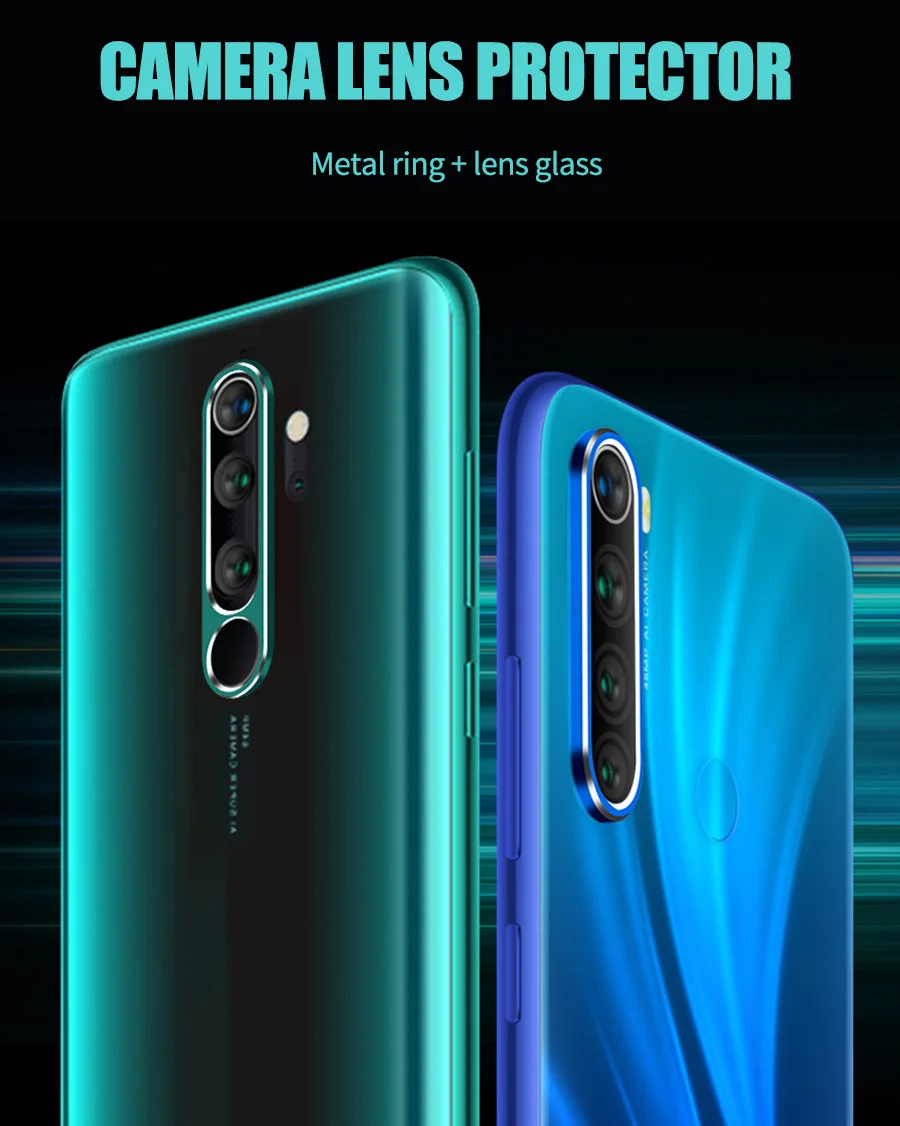 Закаленное стекло для объектива камеры Xiaomi mi 9T 8 9 SE A2 A3 CC9 Red mi Note 8 7 K20 Pro Защитное стекло для объектива камеры кольцевой чехол