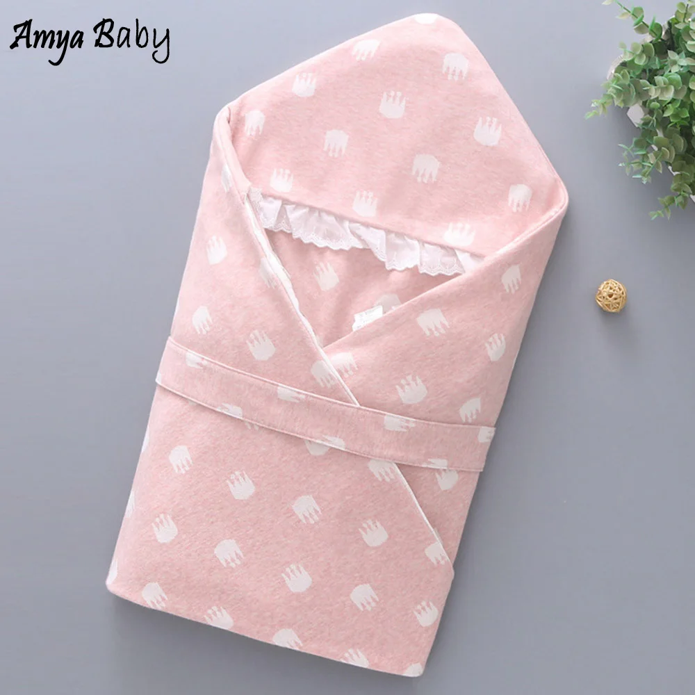 AmyaBaby детские одеяла для малышей хлопковая пеленка младенцев с мультяшным