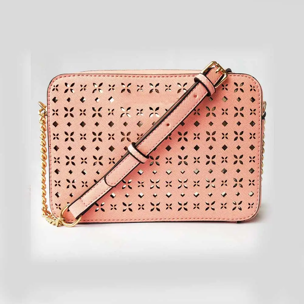 

LANSUXIANG Carved flowers Design Brand shoulder bag for women messenger bags ladies PU leather purse bread female crossbody bag