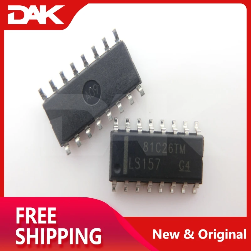 

10PCS SN74LS157DR SOP16 QUADRUPLE 2-LINE TO 1-LINE DATA SELECTIORS/MULTIPLEXERS IC CHIP