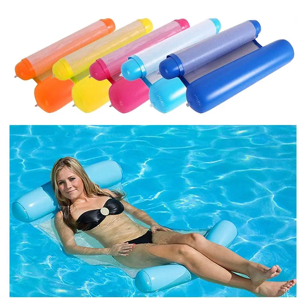 Inflatable pool float swimming chair swim ring bed inflat water party for swimm | Спорт и развлечения