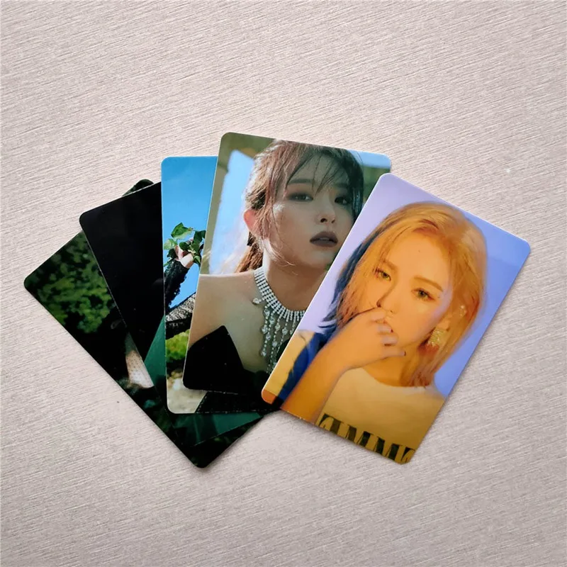 Открытка с красным бархатом KPOP 5 шт. фотоальбом K pop Yeri JOY SeulGi Wendy LOMO|Набор