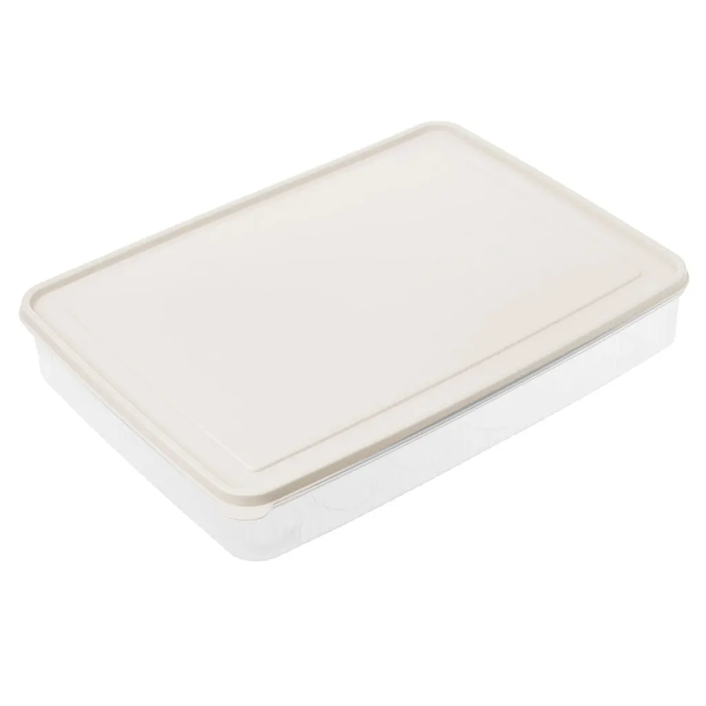 

24 Grids Plastic Egg Box Large Capacity Fridge Storage Food Container Organizer Drop Ship Support