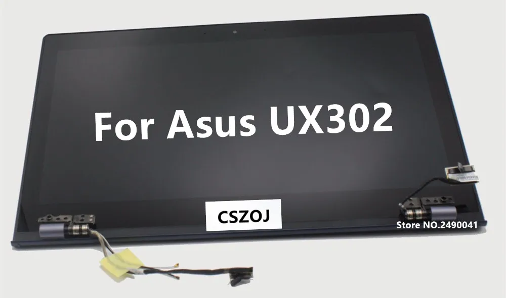 Для Asus zeenbook UX302 UX302LG UX302L UX302LA ЖК-дисплей панель+ сенсорный экран дигитайзер стеклянный датчик в сборе верхняя половина части