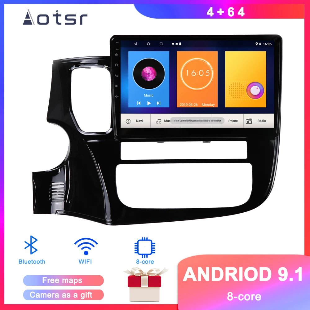 Автомобильный DVD-плеер DSP на Android 9 1 GPS-навигация для Mitsubishi Outlander 2012 + автомагнитола