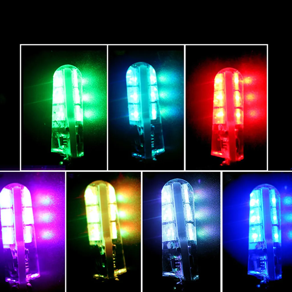 ƈ x T10 5050 силиконовый 6 SMD пульт дистанционного управления RGB светодиодный