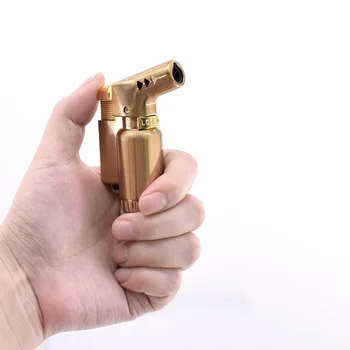

Mini Gas Lighter metal windproof cigarette lighter Welding Turbo Torch Lighter Gold Silver Black NO GAS Cigarette Accessories