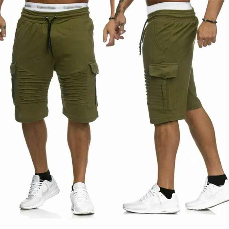 Mens Cargo Shorts Casual Army Combat Camo Summer Camping Shorts Bottoms