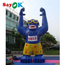 7 м(23ft) гигантская надувная Горилла надувная модель с печатью логотипа для рекламы