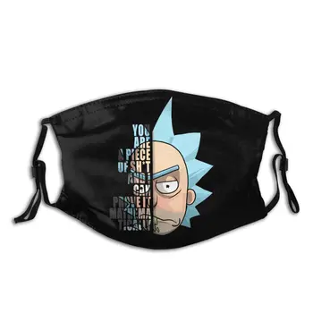 

Rick And Morty Pickle Rick With Filters Face Mask Fashionable Respirator Muffle Sunproof Mouth Protection Cover