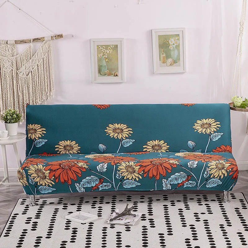 Korea Lovely Flower Leaf Universal All-inclusive Without Armrest Sofa Bed Cover For Living Room Modern Protector | Дом и сад