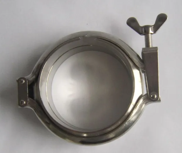 One Set 108mm Sanitary Tri Clamp Weld Ferrule+ Stamping Tri Clamp+ Silicon Gasket 304 stainless steel