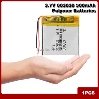

3.7 V 603030 500mAh Li Polymer Li-po Battery Rechargeable 3.7v Voltage Pcb Charge Protected Lithium Li-ion Battery