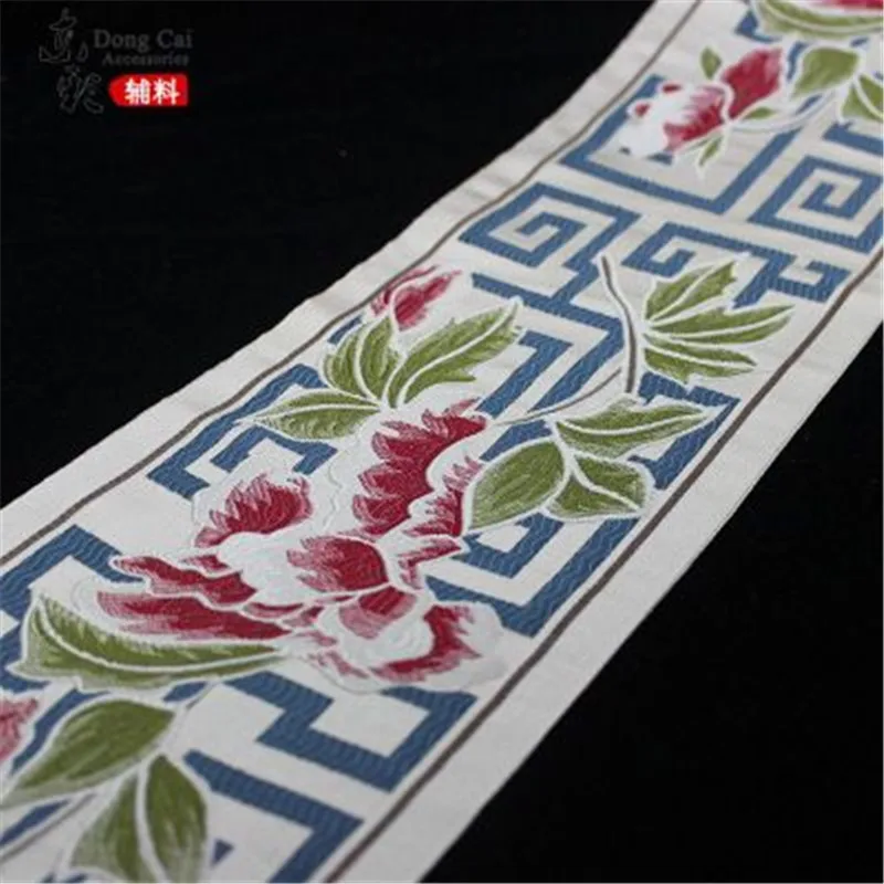

Лента для штор 16,5 см (6,5 дюйма) в классическом китайском стиле, Аксессуары для штор, декоративная хлопковая лента для шитья одежды Hanfu