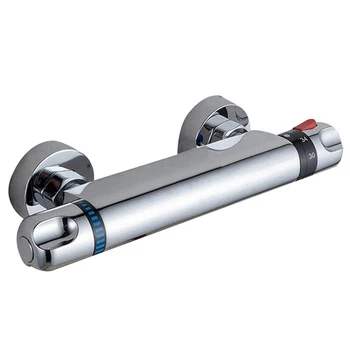 

Thermostatic Shower Mixer Modern Thermostatic Bar Shower Mixer Valve Anti Scald Tap, Hot Cold Water Mixer Constant Temperature C