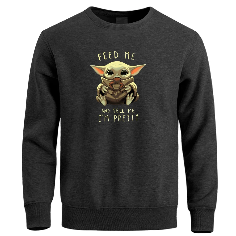 

Star Wars The Child Baby Yoda Hoodies Sweatshirt Hoodie Men Pullover Sweatshirts Winter Fleece Warm Crewneck Jedi Kinghts Hoody