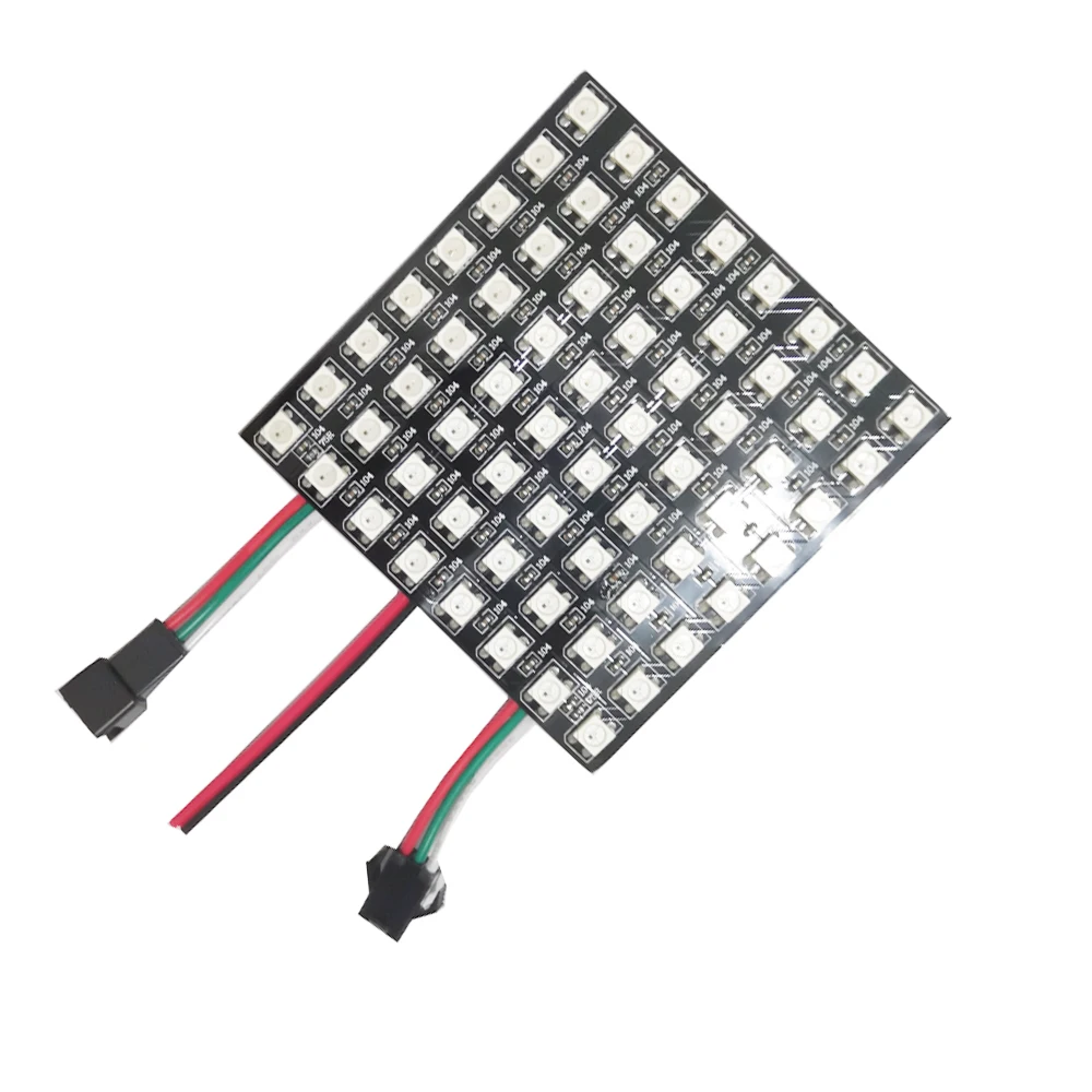 WS2812B светодиодный цифровой гибкий DC5V индивидуально адресуемых Панель светильник