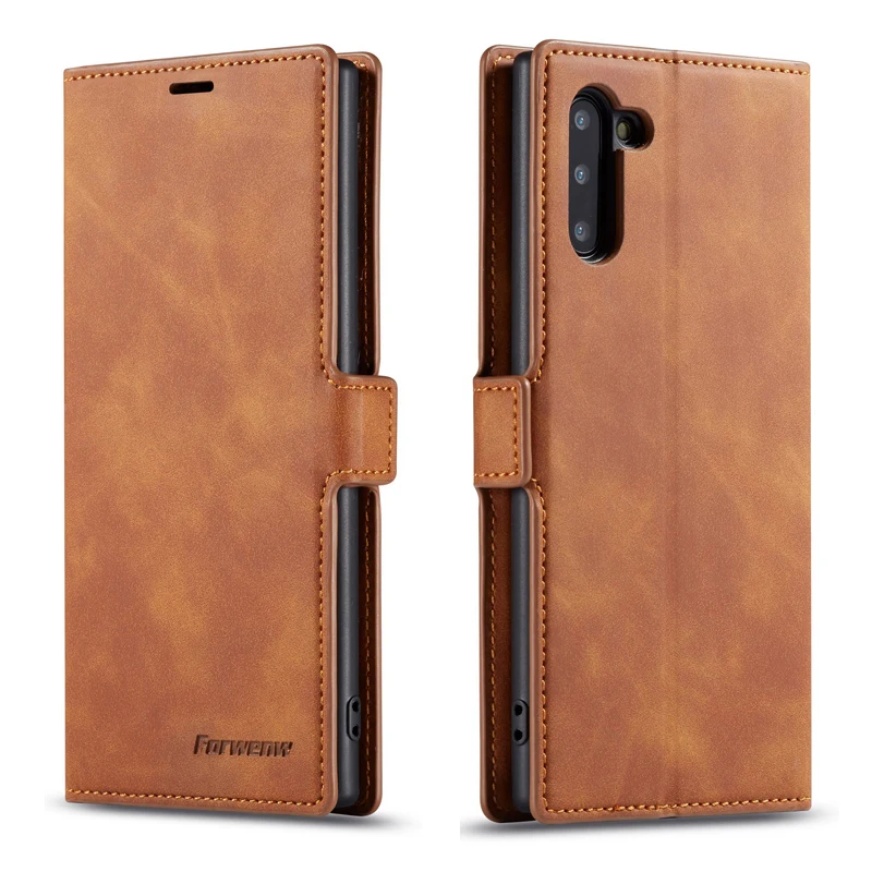 Для samsung Galaxy Note 10 чехол для телефона Ретро Скраб Бизнес Флип кожаный кошелек