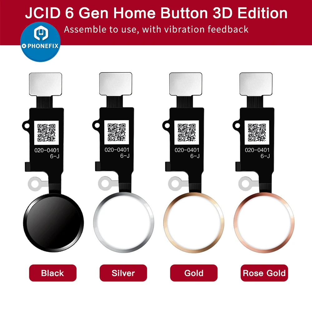 JC 6th 3D Touch Universal Home Button Fingerprint Flex Cable Repair For