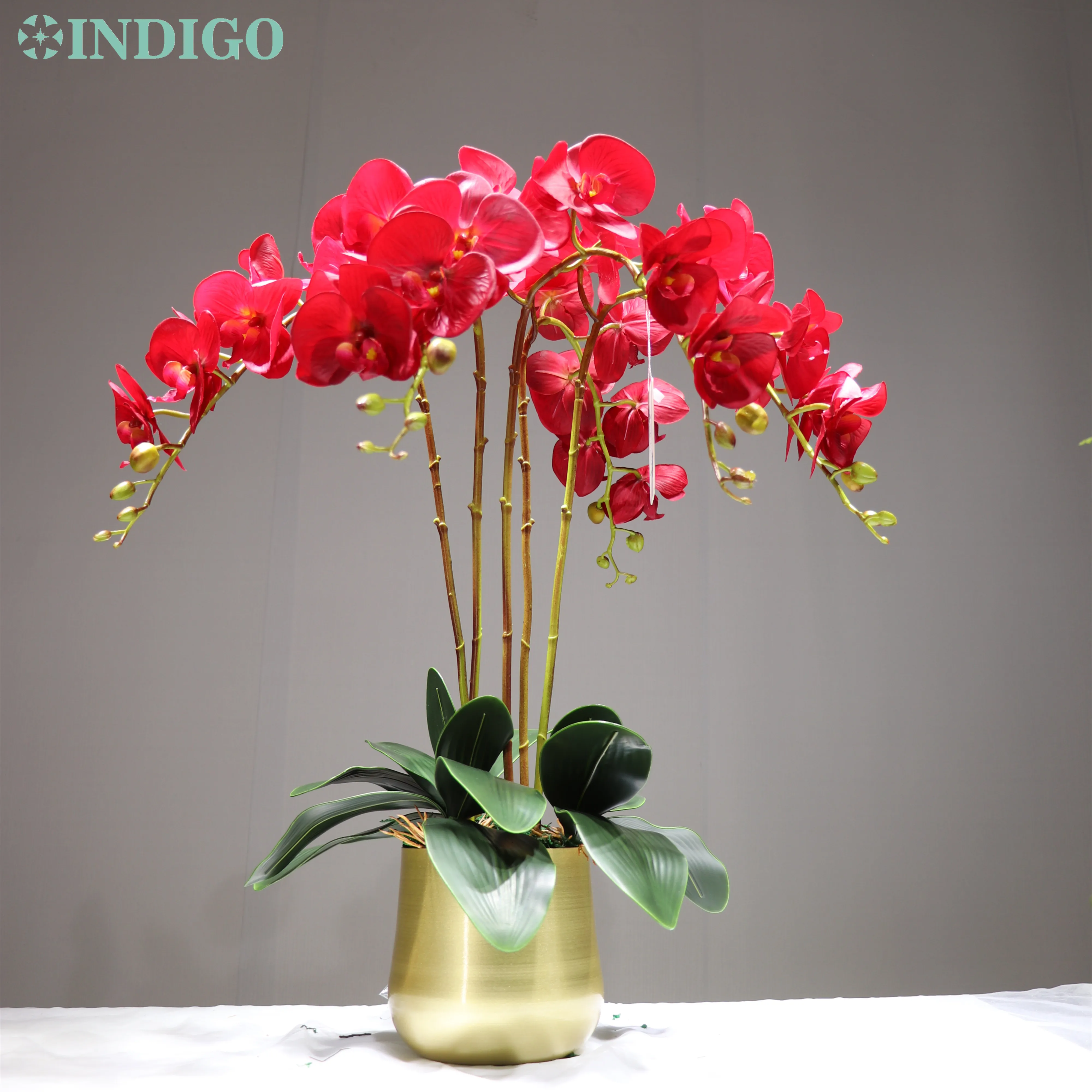 72cm Stem Silk Orchid Phalaenopsis Artificial Flowers Wedding Bouquet Decoration