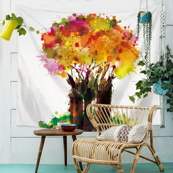 

Impressionist Painting Yoga Mat Wall Hanging Tapestry for Home Hanging Wall Decoration Polyester Beach Throw Blanket Tapestry