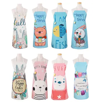 

Fashion Princess Cute European Apron Cartoon Kitchen Household Cooking Waterproof Oilproof Workwear NEW