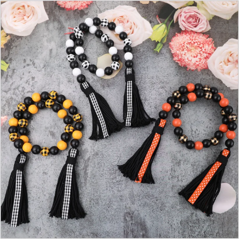 

19 см красочные сетчатые деревянные бусины креативные бусины занавески ремни украшение для дома гирлянда ручной работы на заказ украшение для дома