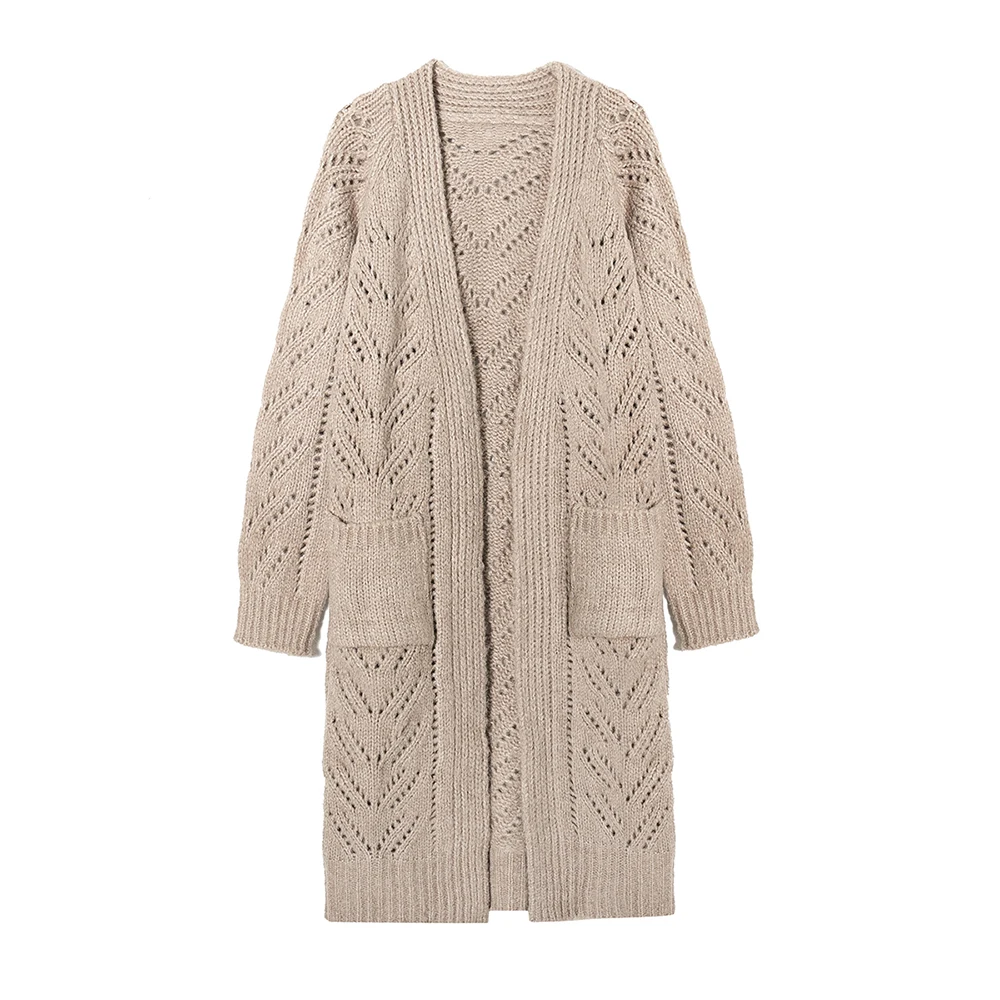 

XIKOM 2021 Solid Sweater For Women Winter Ladies Cardigan Pockets Long Sleeve Cardigan Women Casual Sweater Oversize Female