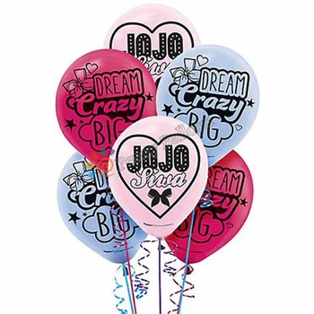 

10pcs/lot JoJo Siwa Balloons JOJO latex Ballon Baby Shower Girl Happy Birthday Party Decorations Kids Toys Dream Crazy Globos