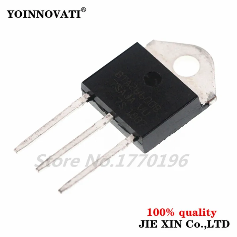 

10 шт./лот BTA26-600B BTA26-600 TRIAC ALTERNISTOR 600V 25A TOP3 IC лучшее качество