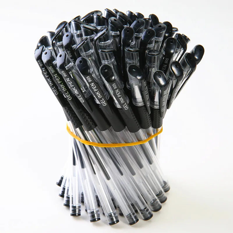 Hot Selling 0.5mm Plastic Gel Pen Refill, Black Neutral Pen Replace Office School 5pcs/lot