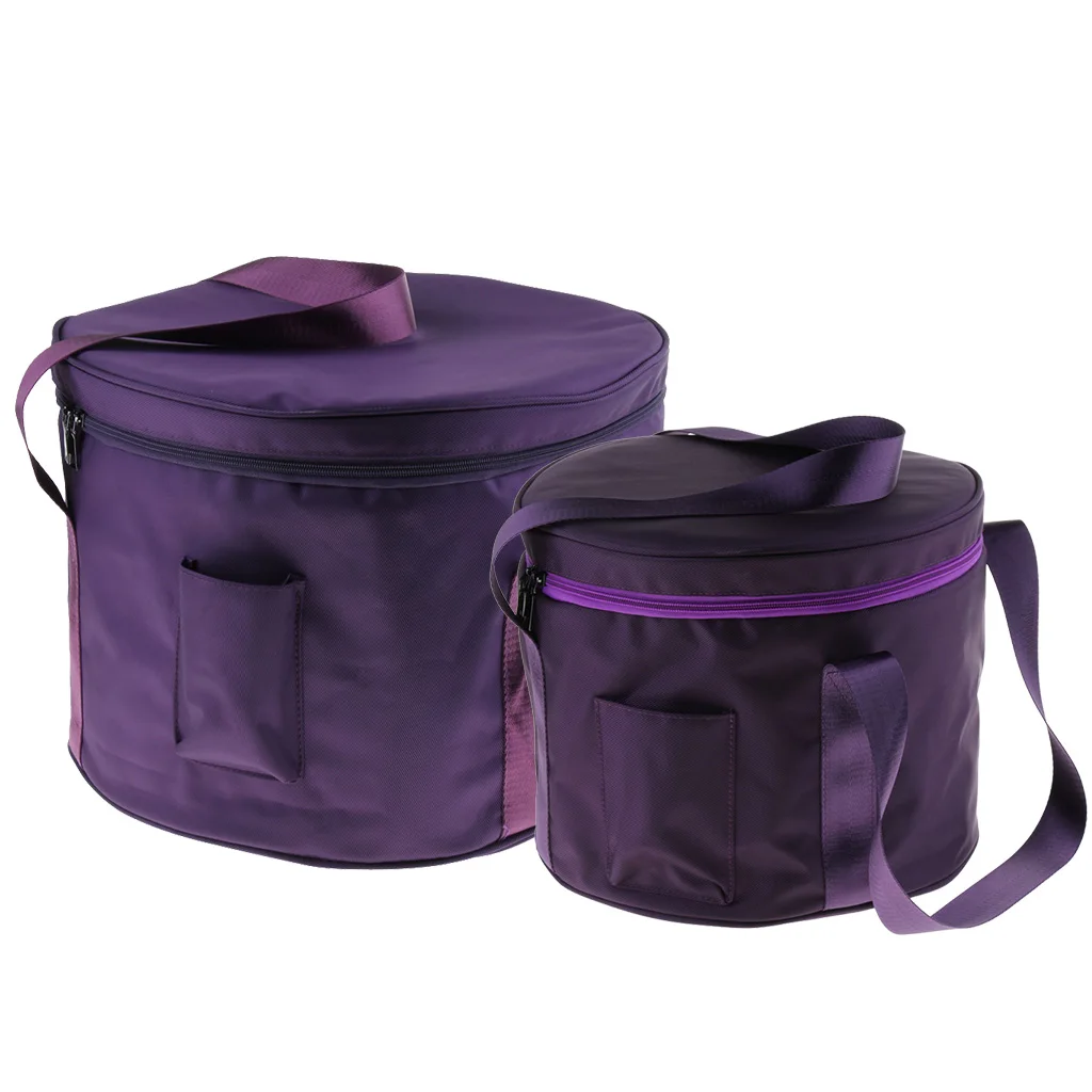 11/14 Inch Carry Case Thicken Bag Cotton for Crystal Singing Bowl, Purple