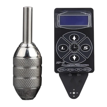 

Hp-2 Tattoo Power Supply Digital Power Lcd Us Plug & Stainless Steel 304 Tattoo Handle Grip Tattoo Machine Handle