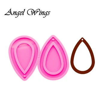 

Shiny Tear Drop Hoop Earrings Silicone Epoxy Resin Molds Decorative Craft DIY Mold Women Trinket Fashion Jewelry DY0273
