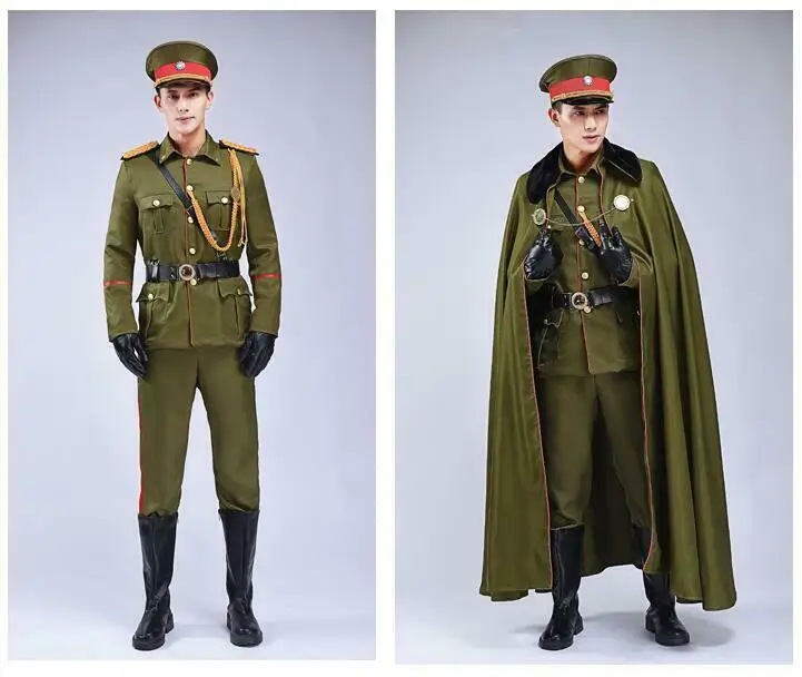 Male Cosplay Military Army Uniform Costume Outfits Party Full Stage
