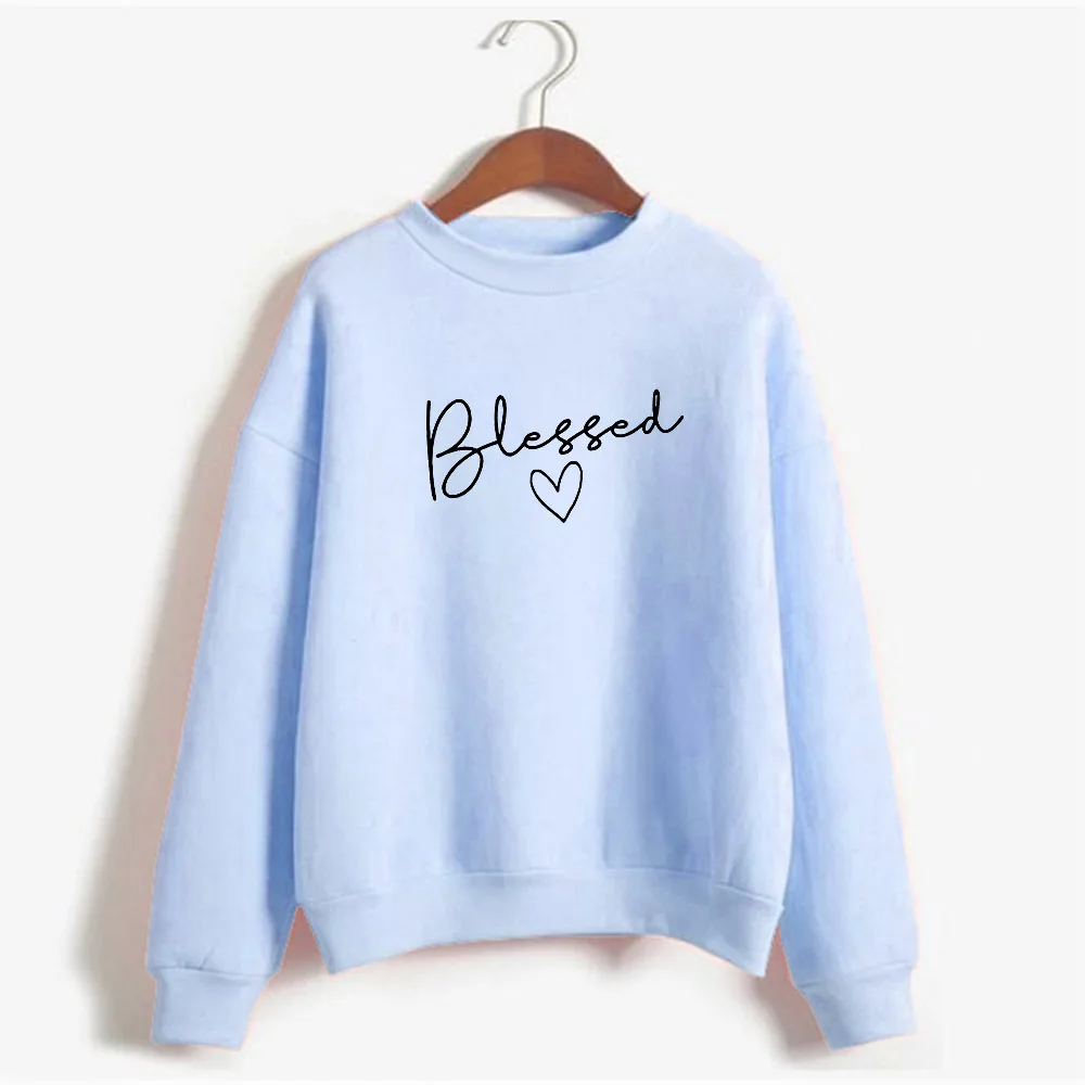 sky blue-B Женские толстовки, розовые топы, осенняя одежда, пуловер, худи с длинным рукавом, женская уличная одежда, Прямая поставка - Цвет: sky blue-B