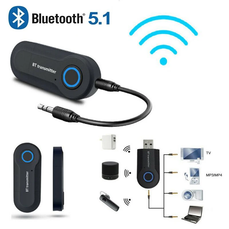 Bluetooth 5,1 Bluetooth аудио передатчик аудио адаптеры Сильная Совместимость Bluetooth аудио адаптеры ТВ компьютер