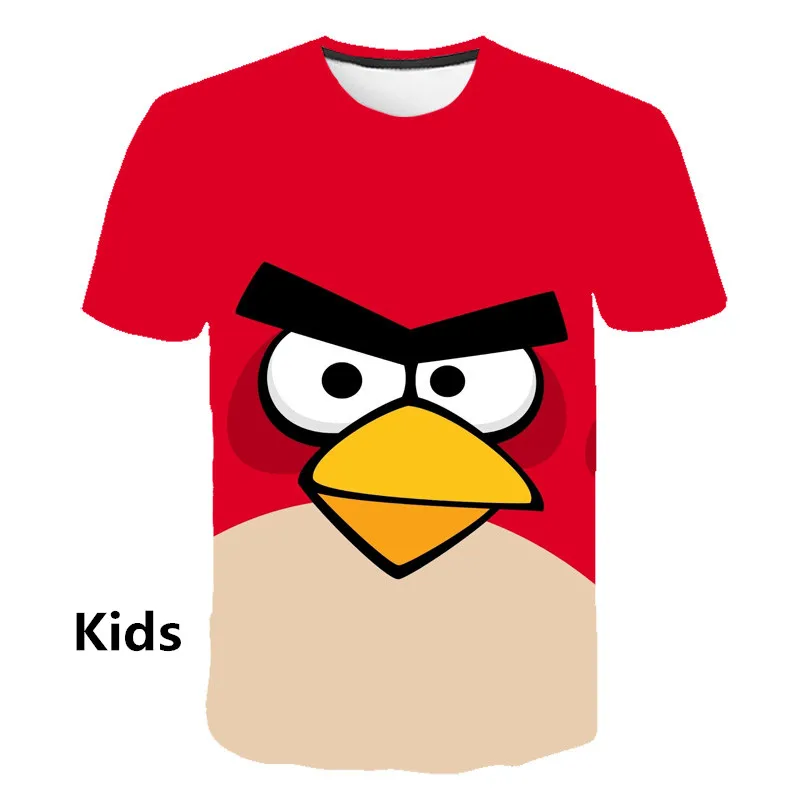 

summer New Angry Birds Movie 2 Children's T-shirt Fashion Lovely t-shirt Angry Birds 2 Streetwear kid t shirts