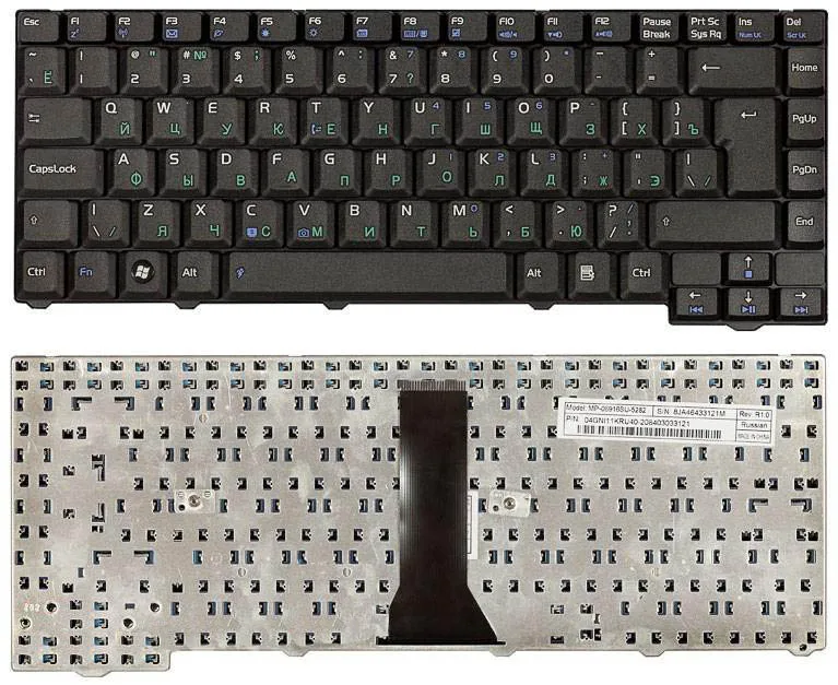 Keyboard for Asus F2, F3, pro31, z53 series (24 pin), p/n