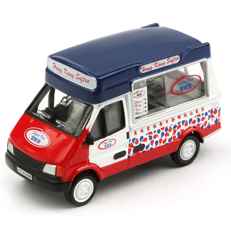 

1:64 scale metal diecast alloy City Ice Cream Cart model car Simulated Toy Vehicles for desk Collection Gift