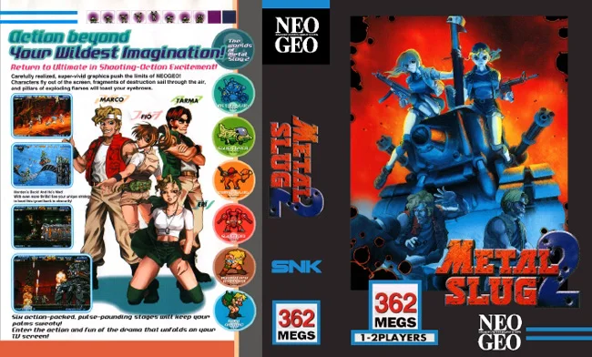 NEOGEO AES Metal Slug 2 Enemy Remake Edition(взломанный) игровой картридж и ShockBox для SNK NEO GEO AES консоли