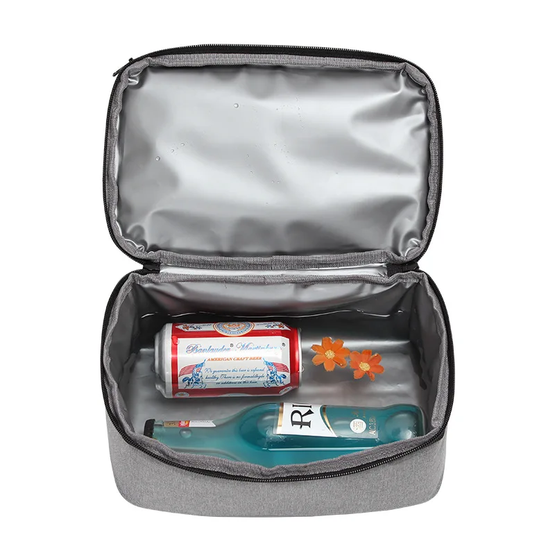 

Tello Leith Double Layer Large Capacity Bento Box Bag Multi-functional Refrigeration Ice Pack Food Carrying Lunch Bag