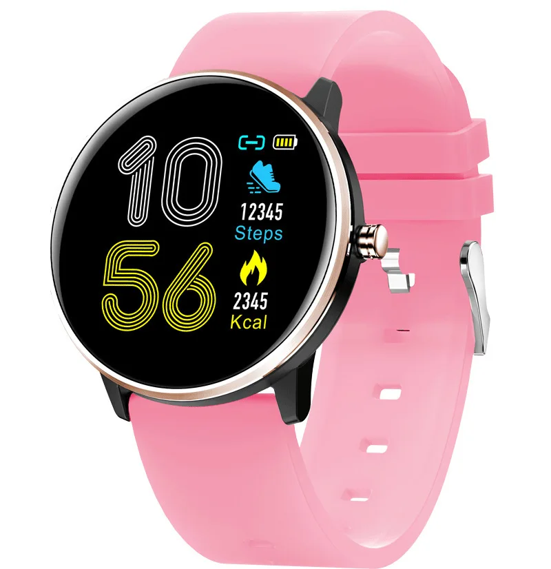 

MX6 Full Screen Touch Control Women's Smart Bracelet Heart Rate Blood Pressure Monitoring Real-Time Weather IP68 Depth Waterproo