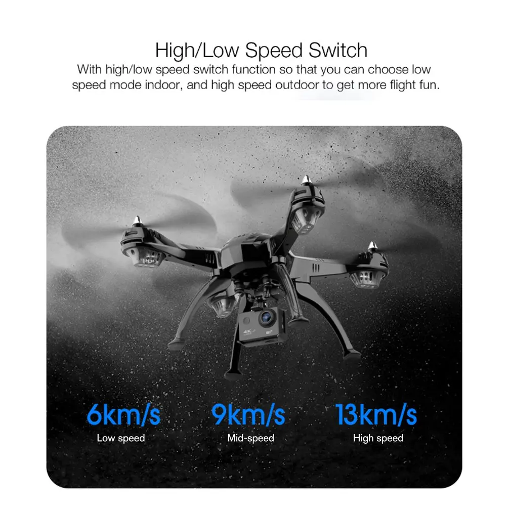 Дрон с GPS с 1080P HD камерой 5G FPV живое видео Радиоуправляемый Дрон Следуйте за мной бесщеточный удерживающий высоту Спортивная камера самолет