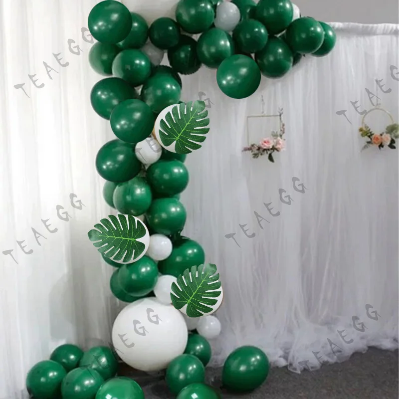 

157Pcs Jungle Party Decorations Balloon Garland Arch Kit Wedding Birthday Balloon Baby Shower Kids Decoration Artificial Leaves